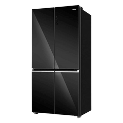 Haier 630 Litres Frost Free French Door Smart Wifi Enabled Refrigerator with Motion Sensor (HRB-700KGU1, Black Glass)