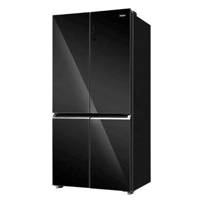 Haier 630 Litres Frost Free French Door Smart Wifi Enabled Refrigerator with Motion Sensor (HRB-700KGU1, Black Glass)