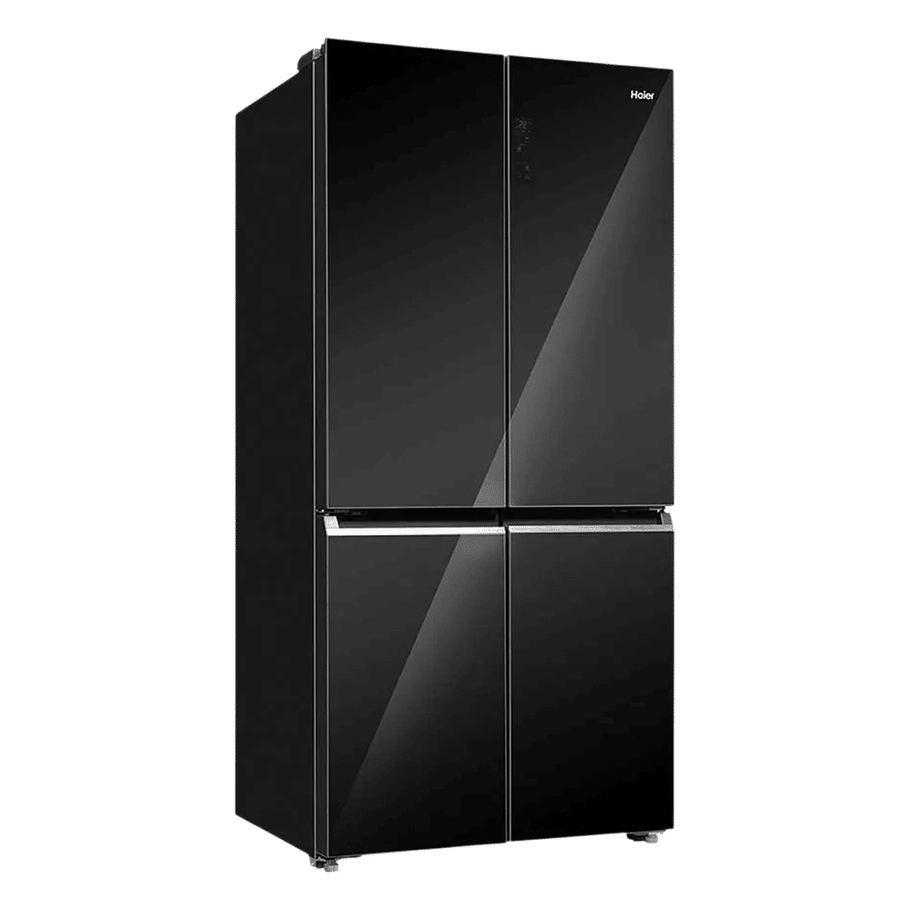 Haier 630 Litres Frost Free French Door Smart Wifi Enabled Refrigerator with Motion Sensor (HRB-700KGU1, Black Glass)