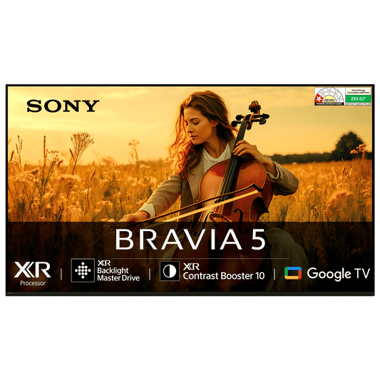 SONY BRAVIA 5 139.7 cm (55 inch) Mini LED 4K Ultra HD Smart Google TV with Dolby Vision & Dolby Atmos (2025 model)