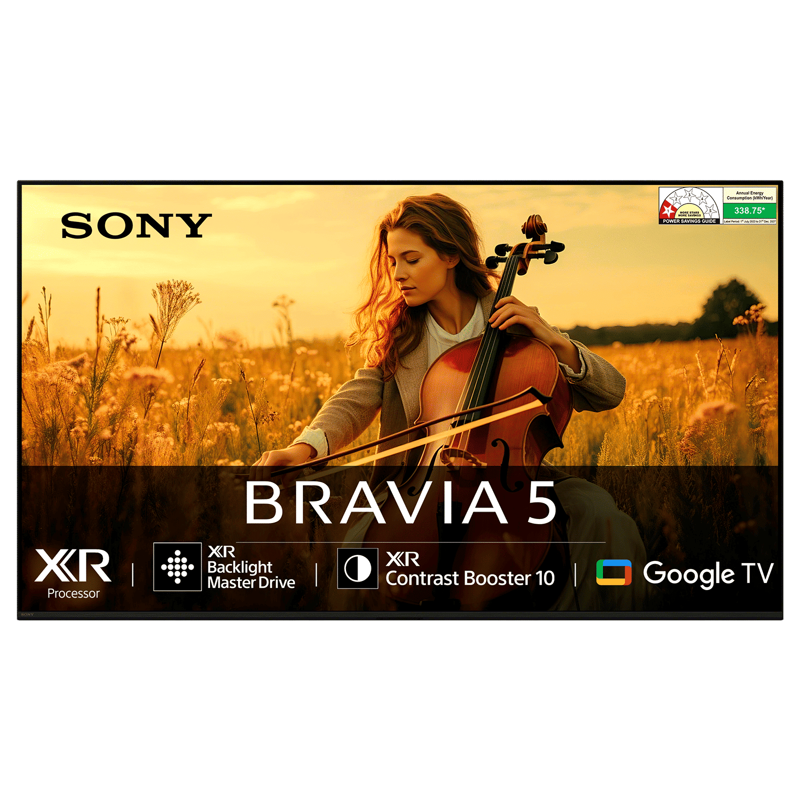SONY BRAVIA 5 165.1 cm (65 inch) Mini LED 4K Ultra HD Smart Google TV with Dolby Vision & Dolby Atmos (2025 model)