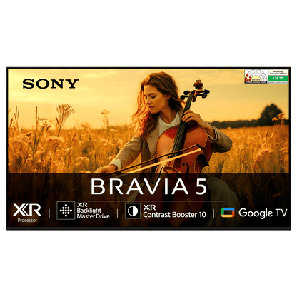 SONY BRAVIA 5 165.1 cm (65 inch) Mini LED 4K Ultra HD Smart Google TV with Dolby Vision & Dolby Atmos (2025 model)