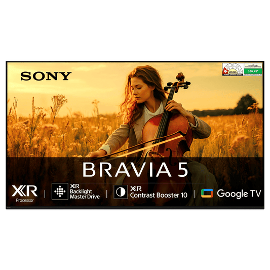 SONY BRAVIA 5 165.1 cm (65 inch) Mini LED 4K Ultra HD Smart Google TV with Dolby Vision & Dolby Atmos (2025 model)