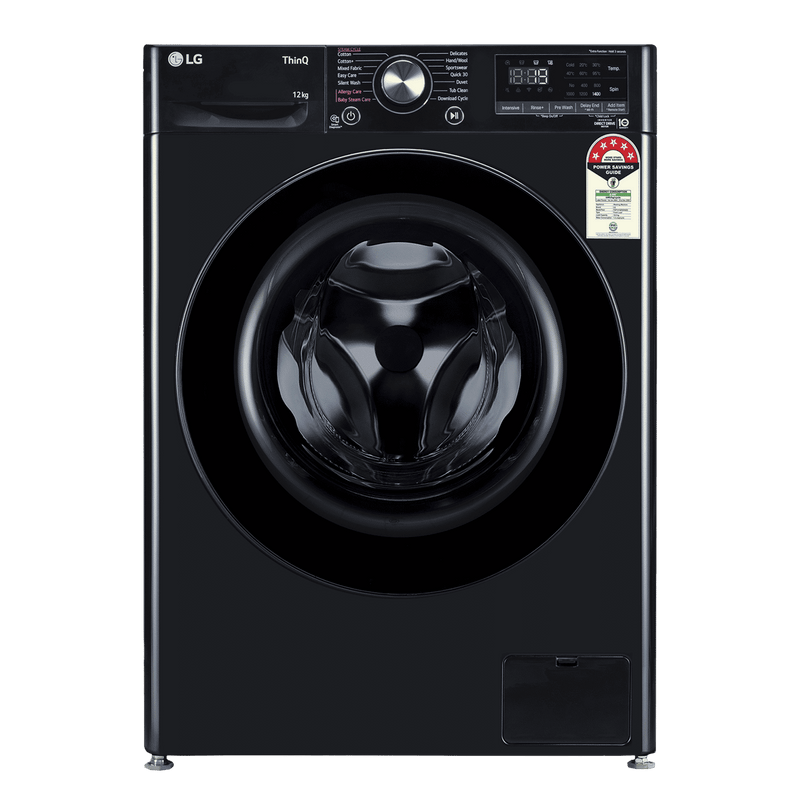 LG 12 kg 5 Star Wi-Fi Inverter Fully Automatic Front Load Washing Machine (Vivace Premium, FHP1412Z5O, 6 Motion DD, Onyx Black)