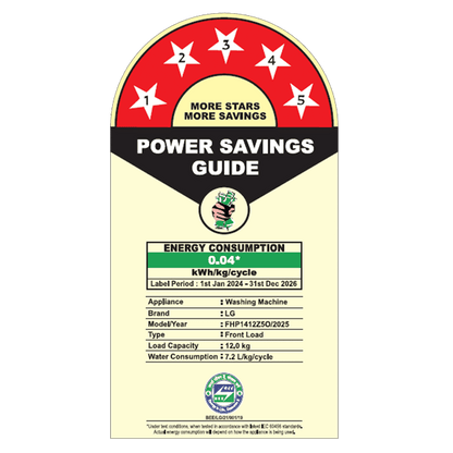 LG 12 kg 5 Star Wi-Fi Inverter Fully Automatic Front Load Washing Machine (Vivace Premium, FHP1412Z5O, 6 Motion DD, Onyx Black)