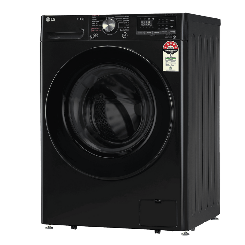 LG 12 kg 5 Star Wi-Fi Inverter Fully Automatic Front Load Washing Machine (Vivace Premium, FHP1412Z5O, 6 Motion DD, Onyx Black)