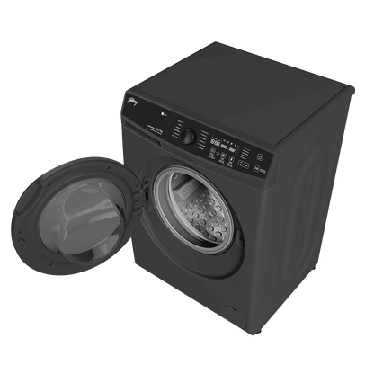 Godrej 8 kg 5 Star Fully Automatic Front Load Washing Machine (Regalis, Zero Pressure Technology, Metallic Black)