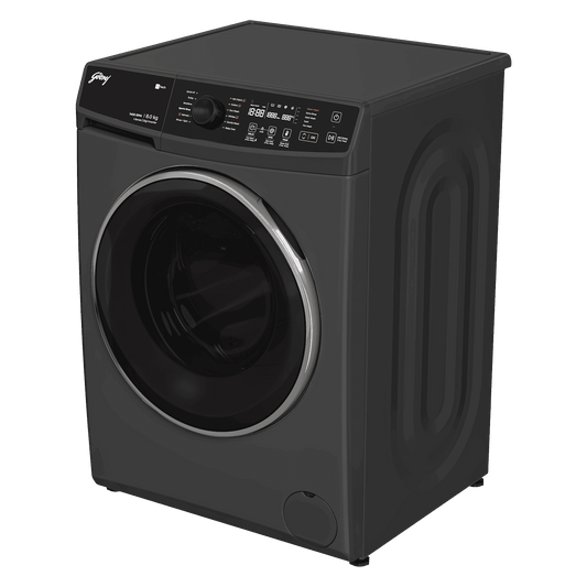 Godrej 8 kg 5 Star Fully Automatic Front Load Washing Machine (Regalis, Zero Pressure Technology, Metallic Black)