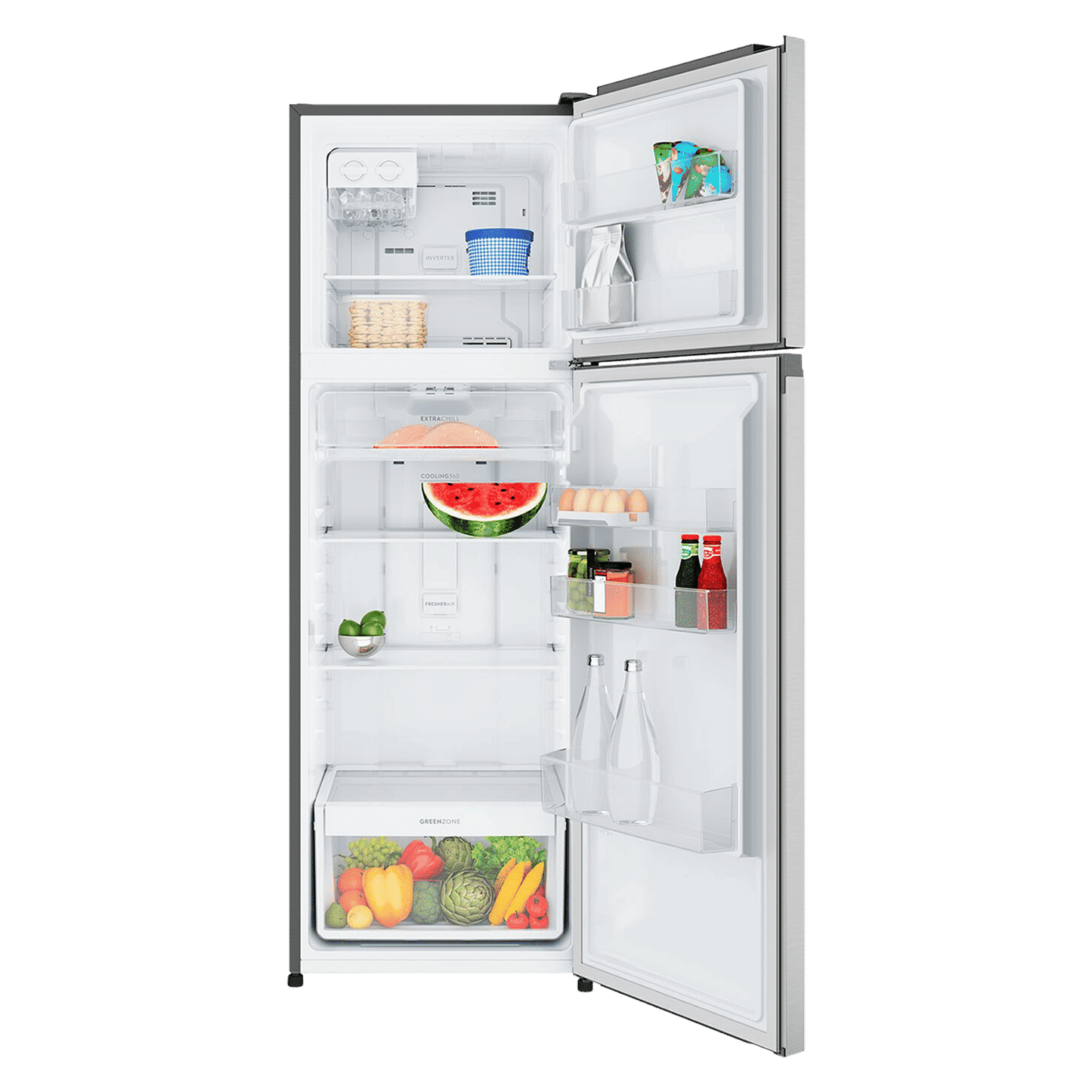 Electrolux 700 Series 341 Litres 1 Star Frost Free Double Door Refrigerator with AI AutoSense (ETM3400L-S, Silver)