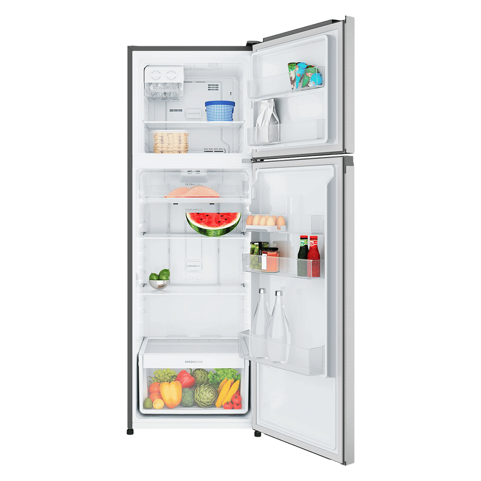 Electrolux 700 Series 341 Litres 1 Star Frost Free Double Door Refrigerator with AI AutoSense (ETM3400L-S, Silver)