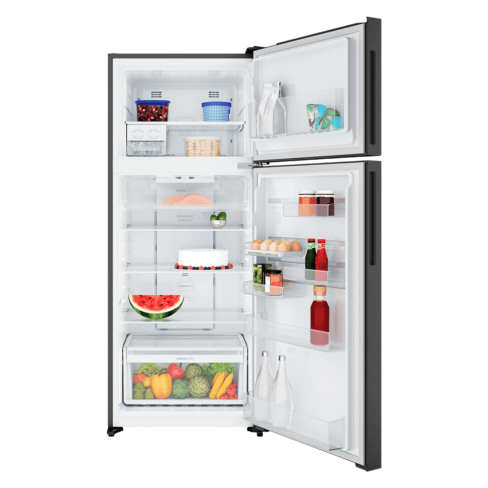 Electrolux 700 Series 431 Litres 1 Star Frost Free Double Door Refrigerator with AI AutoSense (ETM4302C-B, Matt Charcoal Black)