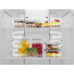 Electrolux 700 Series 503 Litres 1 Star Frost Free Double Door Refrigerator with AI AutoSense (ETM5002C-S, Steel)