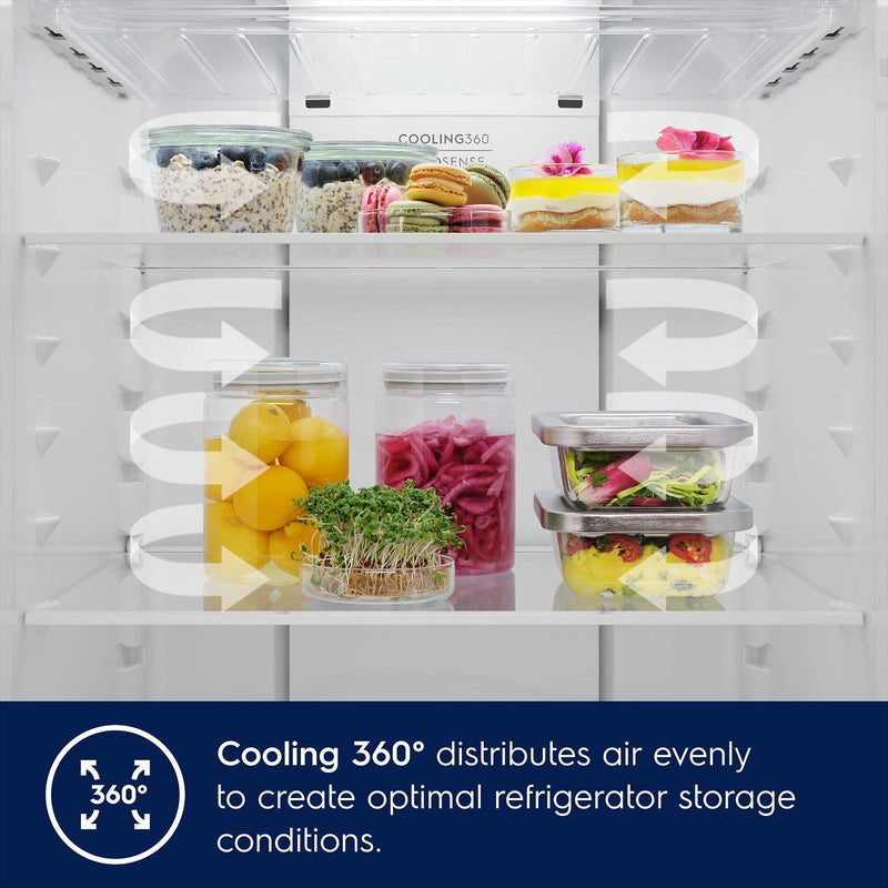 Electrolux 700 Series 503 Litres 1 Star Frost Free Double Door Refrigerator with AI AutoSense (ETM5002C-B, Matt Charcoal Black)