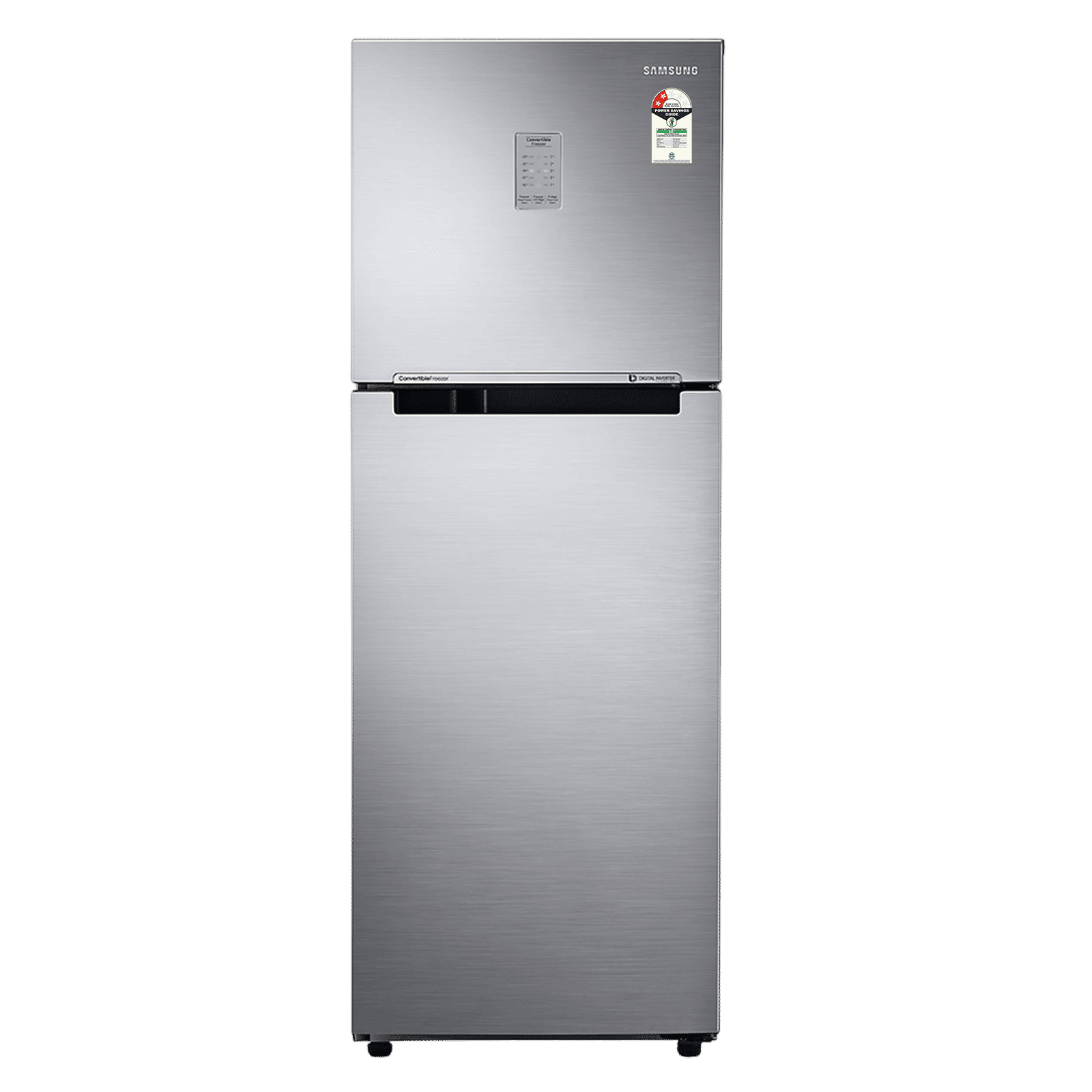 SAMSUNG 236 Litres 2 Star Frost Free Double Door Convertible Refrigerator with Convertible Freezer (RT28C3732S8/HL, Elegant Inox)