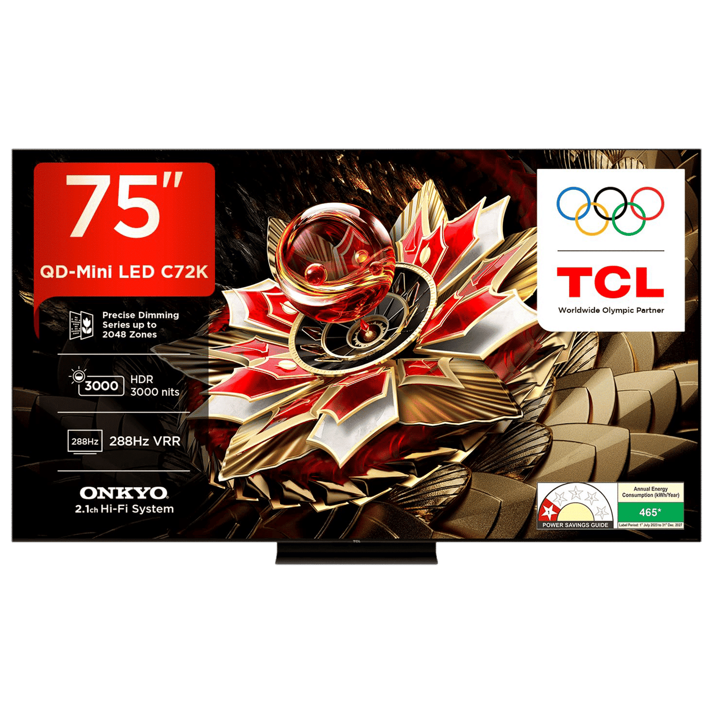 TCL C72K 189 cm (75 inch) 4k Ultra HD Google TV with Precise Dimming Technology (2025 model)