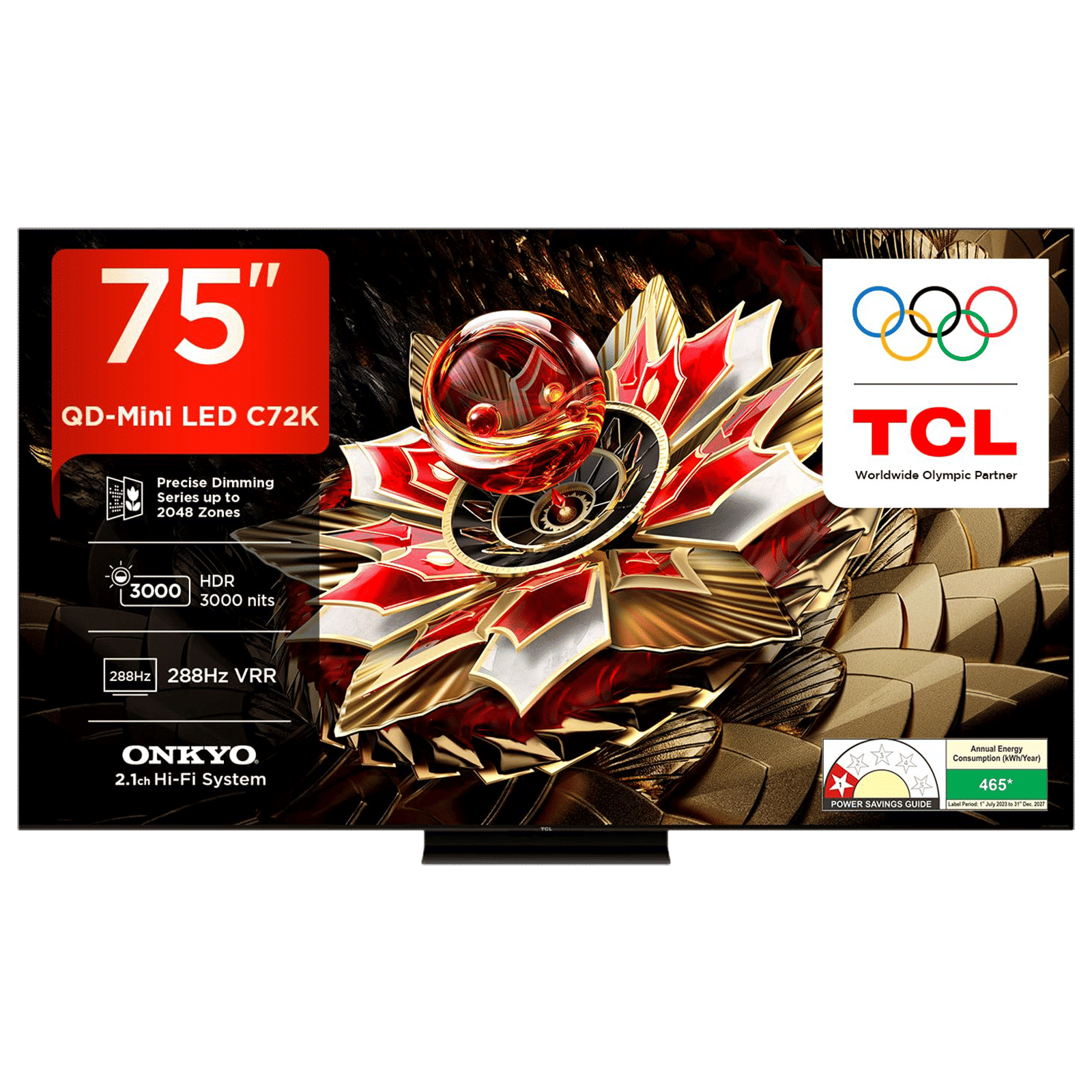 TCL C72K 189 cm (75 inch) 4k Ultra HD Google TV with Precise Dimming Technology (2025 model)