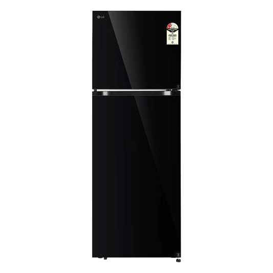 LG 343 Litres 2 Star Frost Free Double Door Convertible Refrigerator with Smart Diagnosis (GL-S382SBMY, Black Mirror)