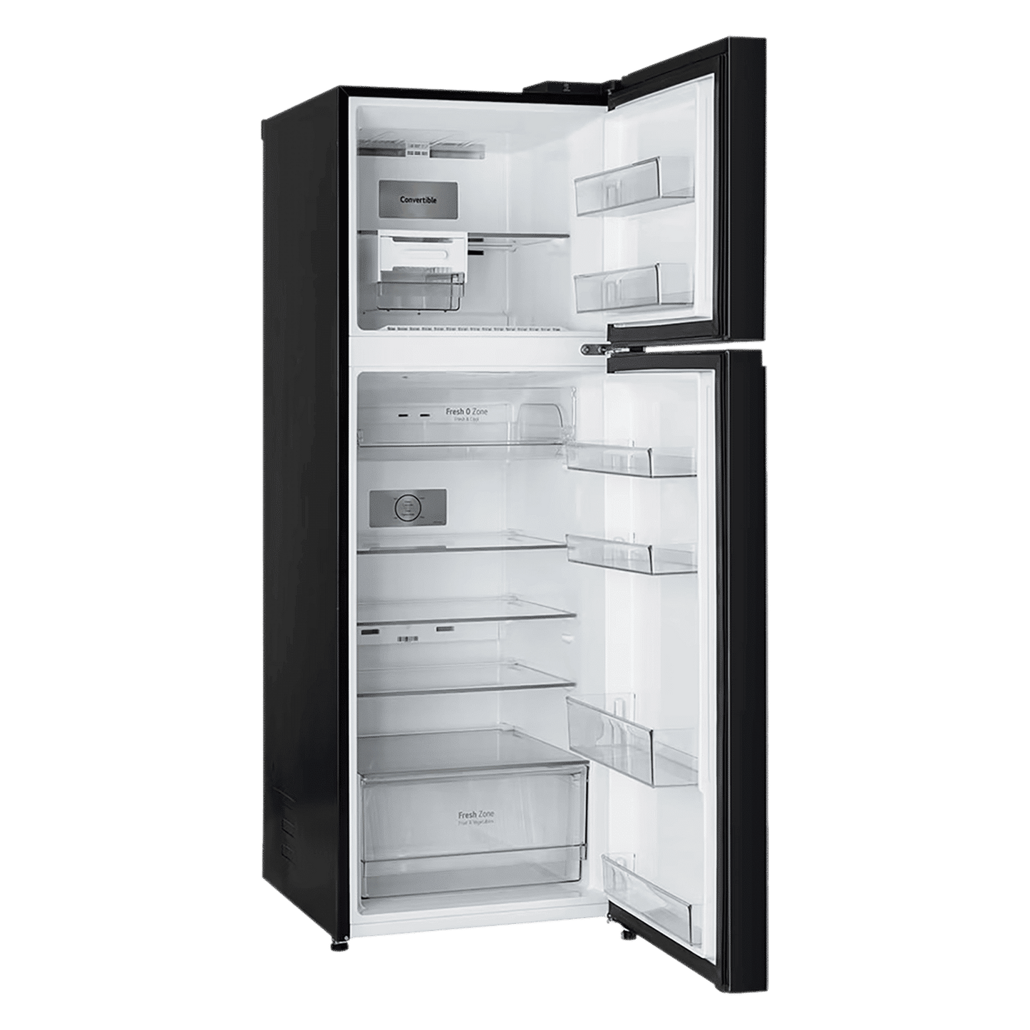 LG 343 Litres 2 Star Frost Free Double Door Convertible Refrigerator with Smart Diagnosis (GL-S382SBMY, Black Mirror)