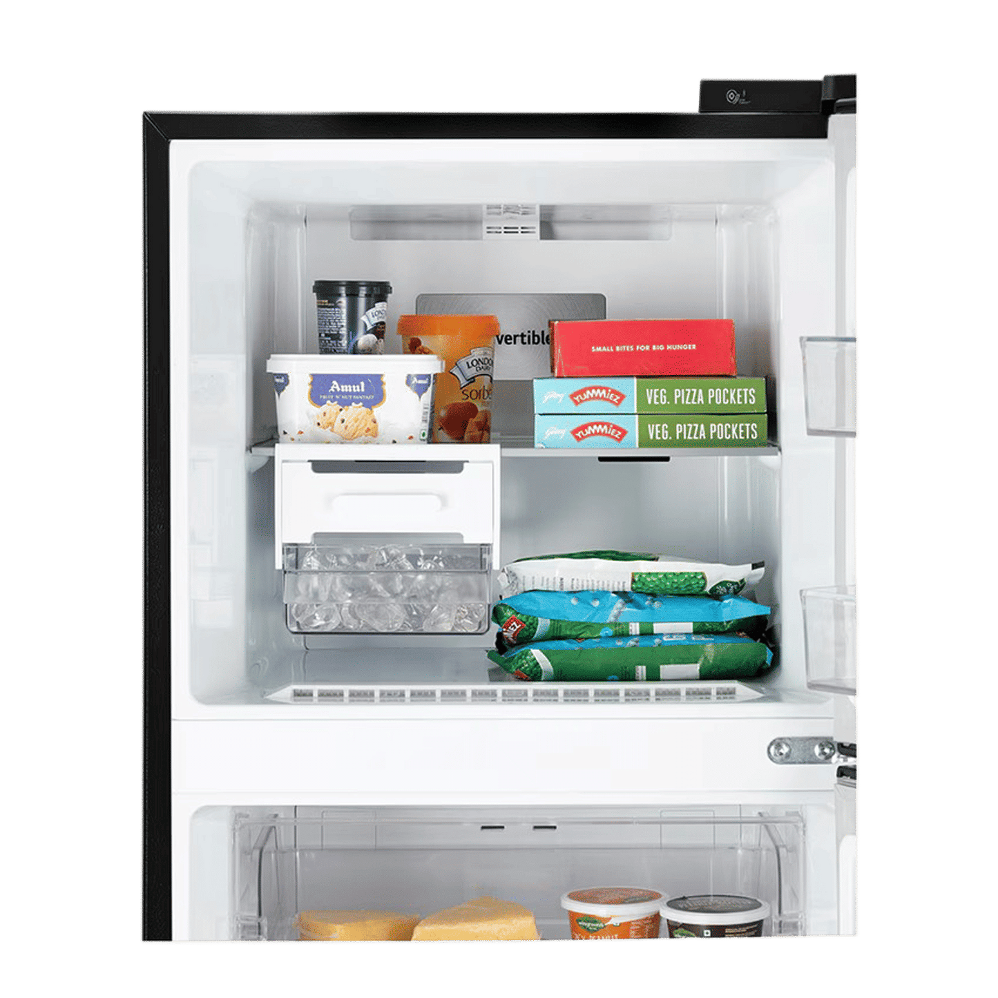 LG 343 Litres 2 Star Frost Free Double Door Convertible Refrigerator with Smart Diagnosis (GL-S382SBMY, Black Mirror)