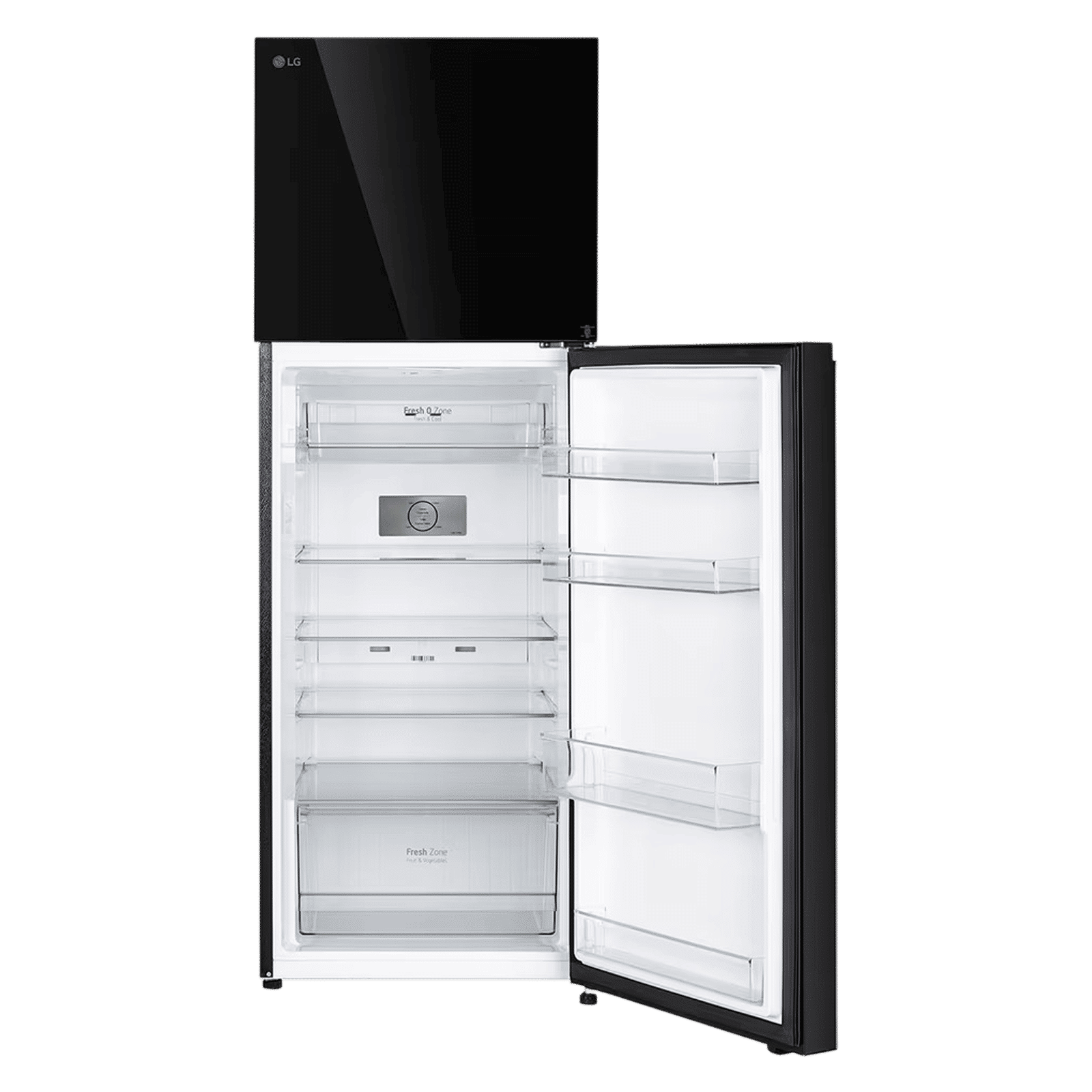 LG 343 Litres 2 Star Frost Free Double Door Convertible Refrigerator with Smart Diagnosis (GL-S382SBMY, Black Mirror)
