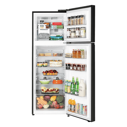 LG 343 Litres 2 Star Frost Free Double Door Convertible Refrigerator with Smart Diagnosis (GL-S382SBMY, Black Mirror)