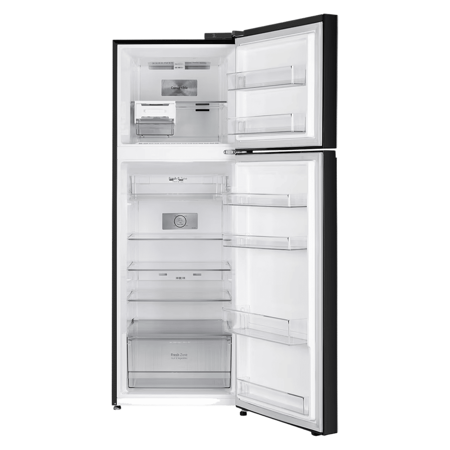 LG 343 Litres 2 Star Frost Free Double Door Convertible Refrigerator with Smart Diagnosis (GL-S382SBMY, Black Mirror)