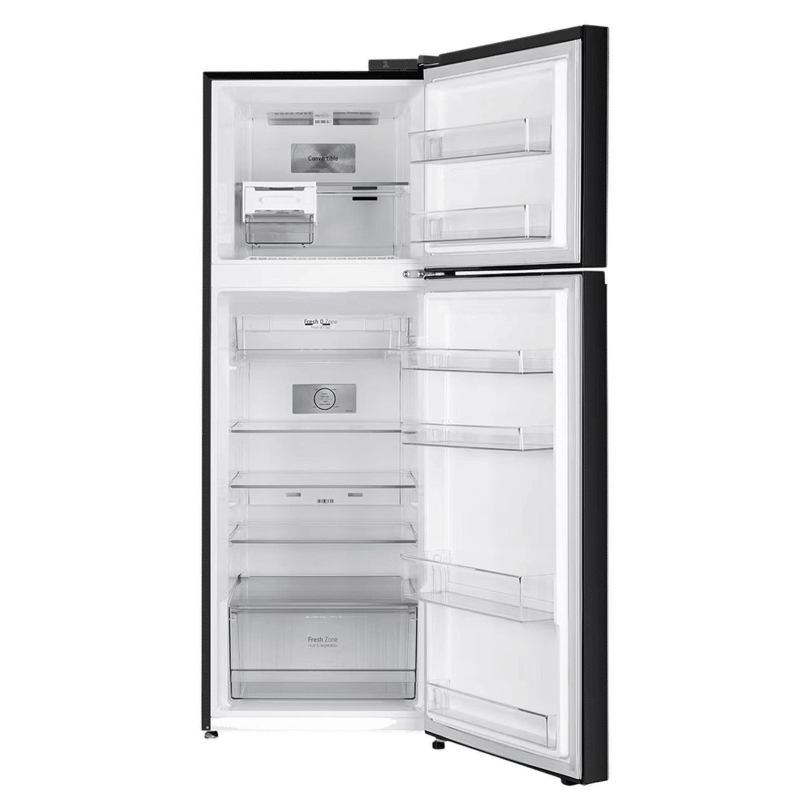 LG 343 Litres 2 Star Frost Free Double Door Convertible Refrigerator with Smart Diagnosis (GL-S382SBMY, Black Mirror)