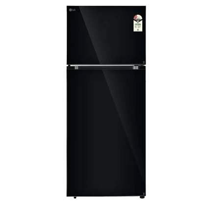 LG 398 Litres 2 Star Frost Free Double Door Convertible Refrigerator with Smart Diagnosis (GL-S422SBMY, Black Mirror)