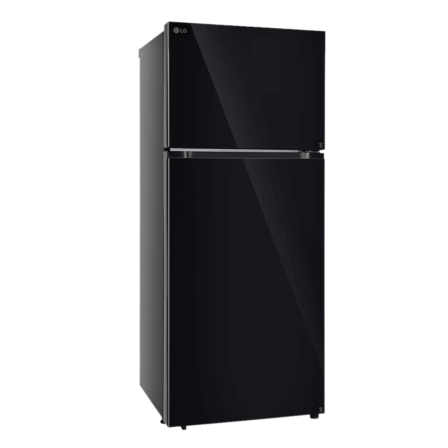 LG 398 Litres 2 Star Frost Free Double Door Convertible Refrigerator with Smart Diagnosis (GL-S422SBMY, Black Mirror)