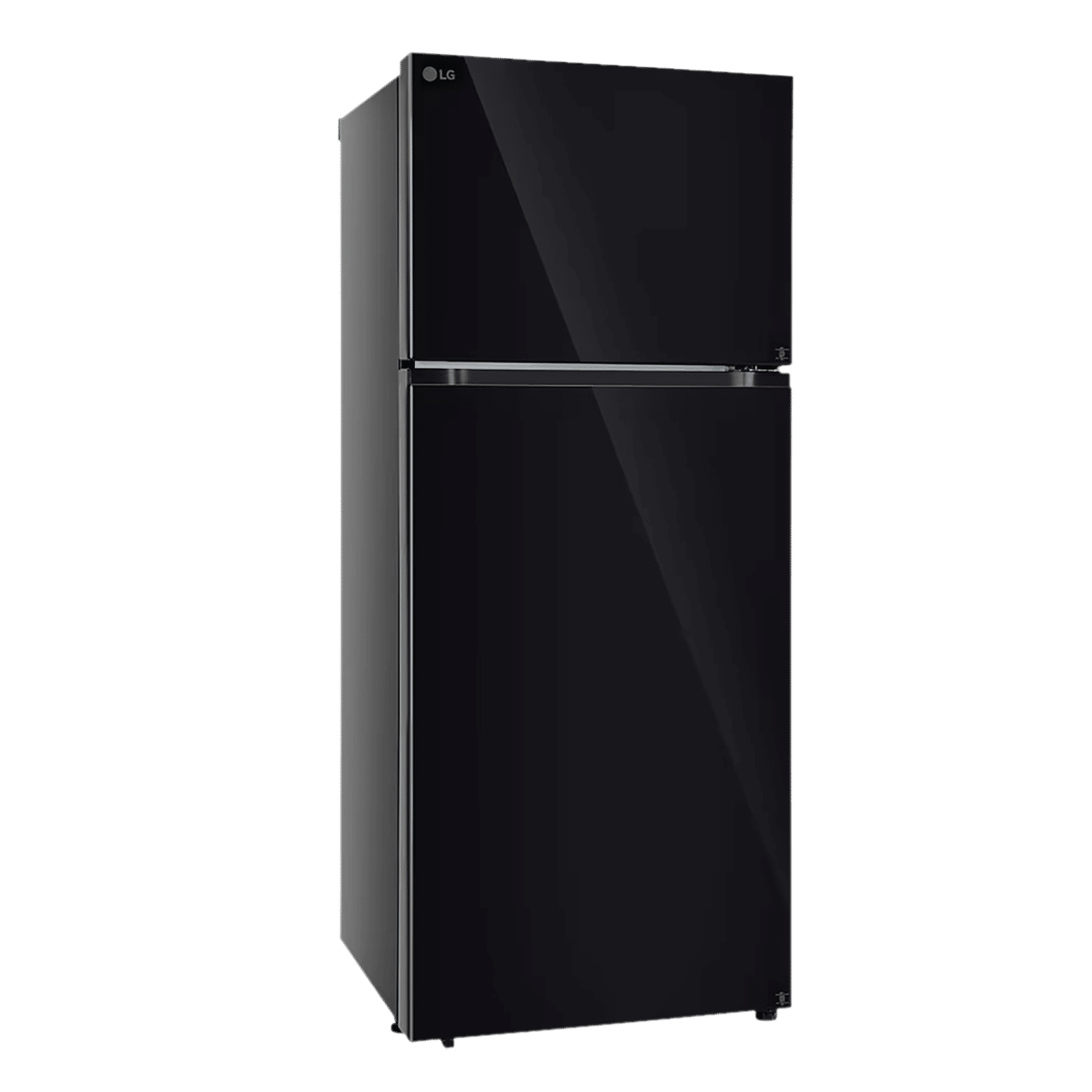 LG 398 Litres 2 Star Frost Free Double Door Convertible Refrigerator with Smart Diagnosis (GL-S422SBMY, Black Mirror)