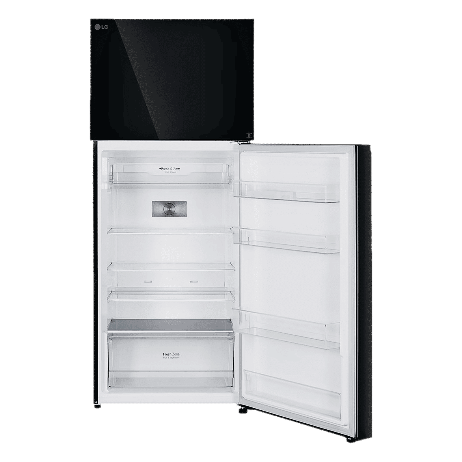 LG 398 Litres 2 Star Frost Free Double Door Convertible Refrigerator with Smart Diagnosis (GL-S422SBMY, Black Mirror)