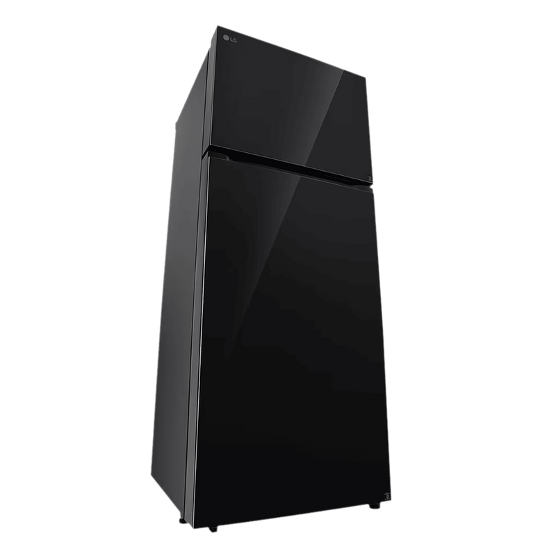 LG 398 Litres 2 Star Frost Free Double Door Convertible Refrigerator with Smart Diagnosis (GL-S422SBMY, Black Mirror)