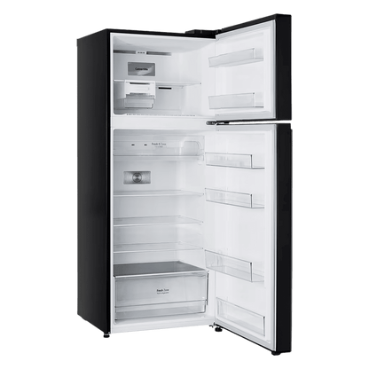 LG 398 Litres 2 Star Frost Free Double Door Convertible Refrigerator with Smart Diagnosis (GL-S422SBMY, Black Mirror)