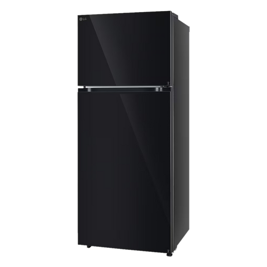 LG 398 Litres 2 Star Frost Free Double Door Convertible Refrigerator with Smart Diagnosis (GL-S422SBMY, Black Mirror)