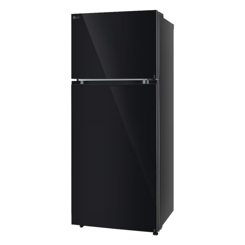 LG 398 Litres 2 Star Frost Free Double Door Convertible Refrigerator with Smart Diagnosis (GL-S422SBMY, Black Mirror)