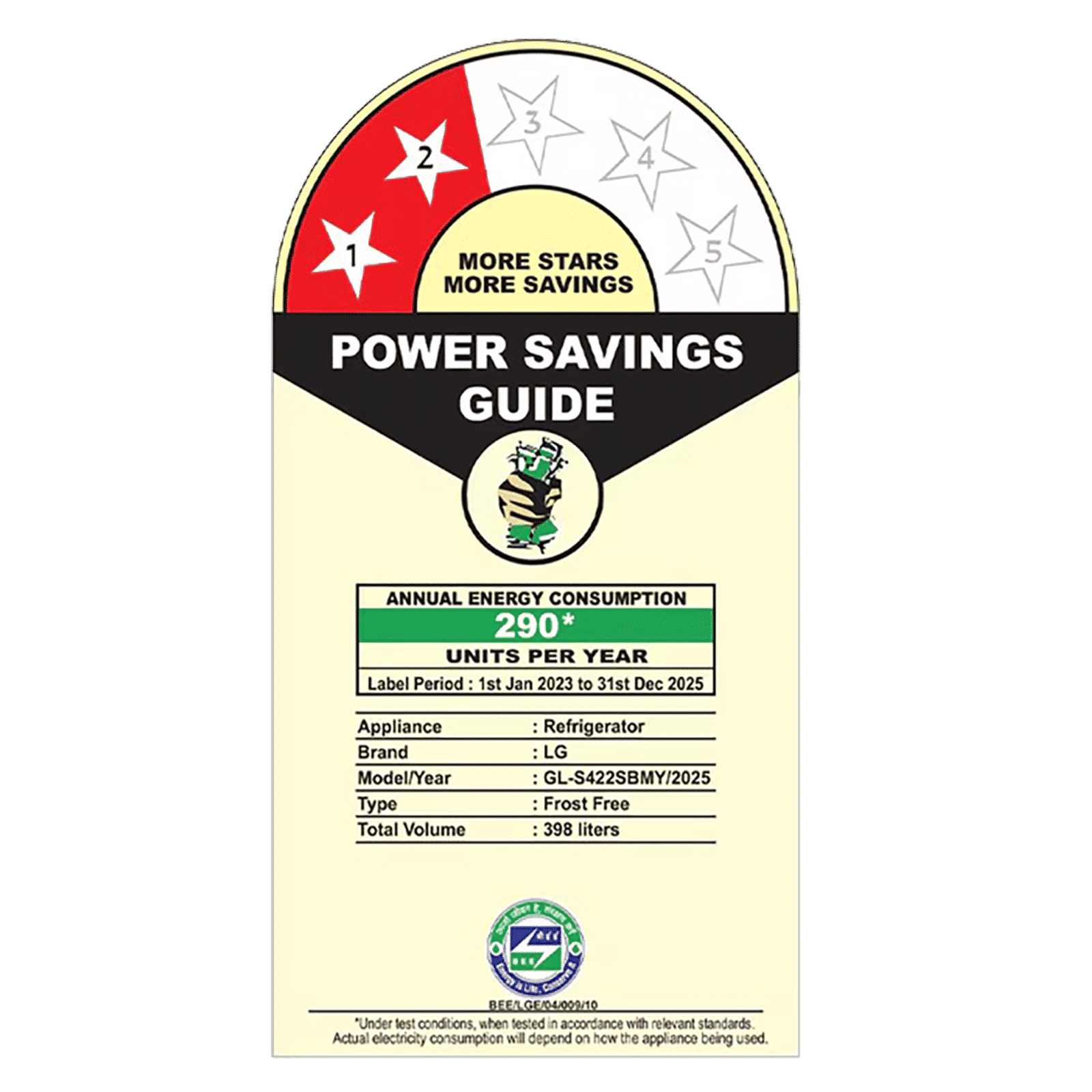 LG 398 Litres 2 Star Frost Free Double Door Convertible Refrigerator with Smart Diagnosis (GL-S422SBMY, Black Mirror)