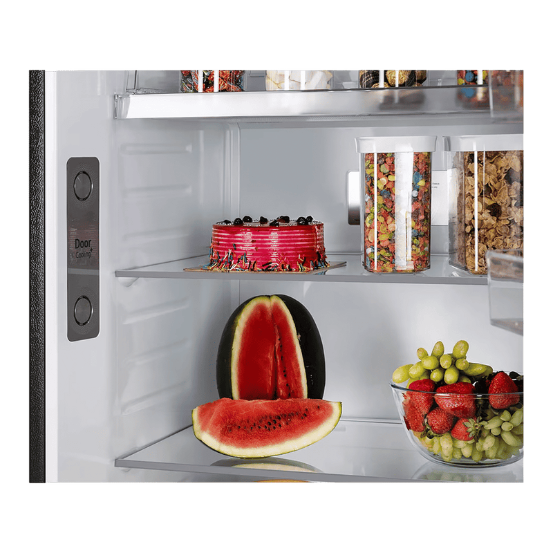 LG 466 Litres 2 Star Frost Free Double Door Convertible Refrigerator with Smart Diagnosis (GL-T492EBMY, Black Mirror)