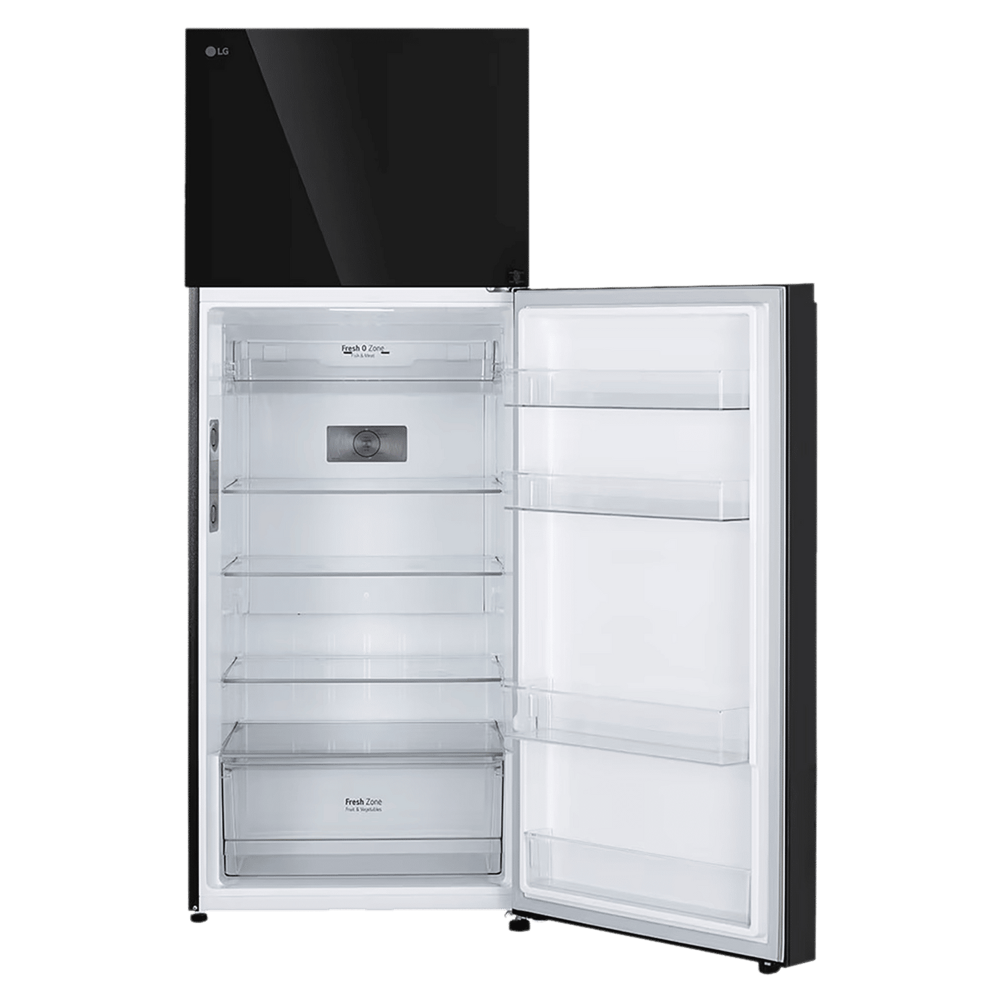 LG 466 Litres 2 Star Frost Free Double Door Convertible Refrigerator with Smart Diagnosis (GL-T492EBMY, Black Mirror)