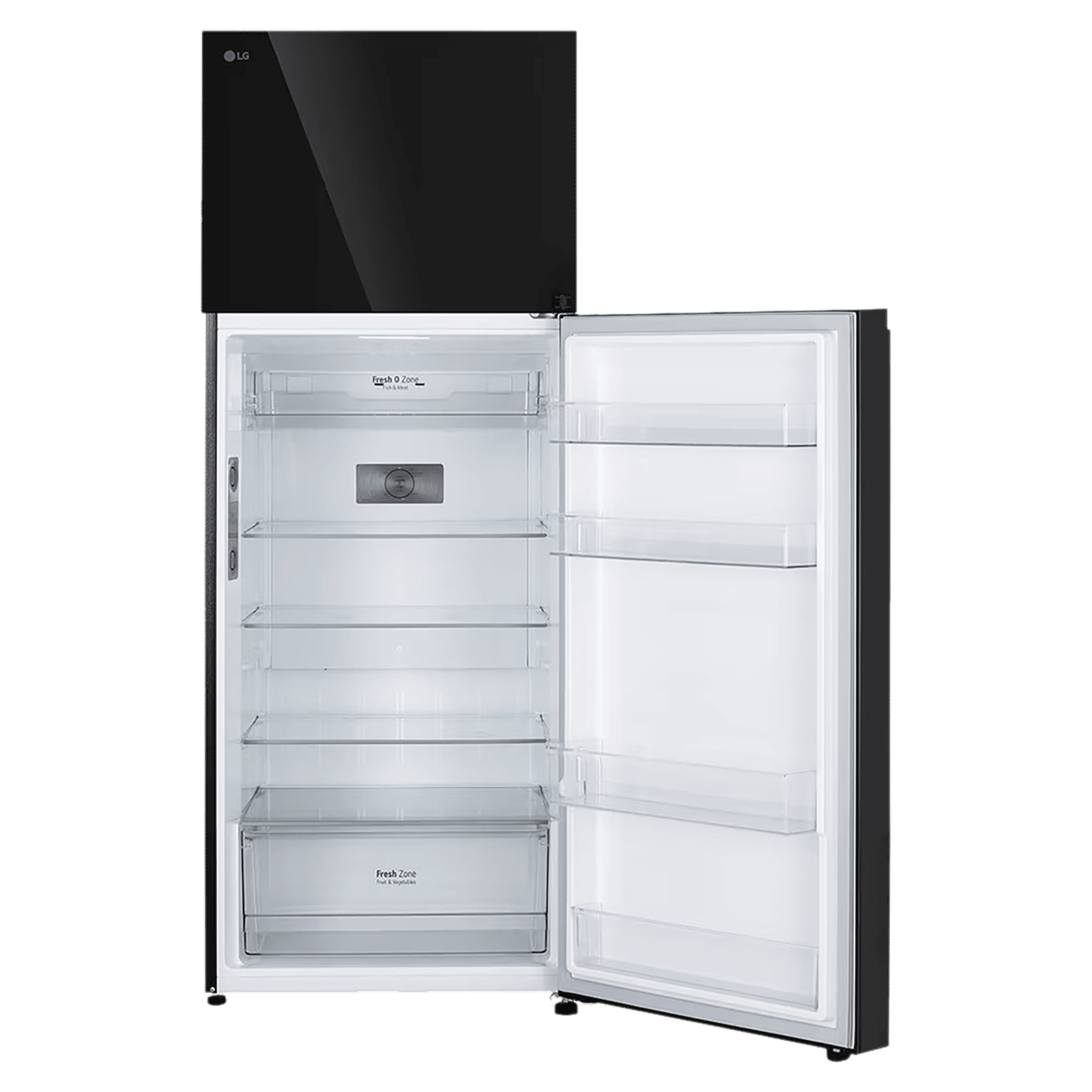 LG 466 Litres 2 Star Frost Free Double Door Convertible Refrigerator with Smart Diagnosis (GL-T492EBMY, Black Mirror)
