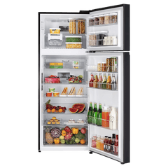 LG 466 Litres 2 Star Frost Free Double Door Convertible Refrigerator with Smart Diagnosis (GL-T492EBMY, Black Mirror)