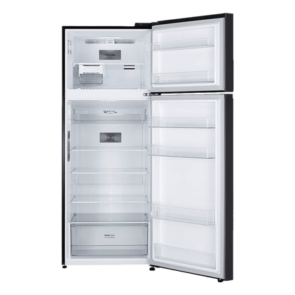 LG 466 Litres 2 Star Frost Free Double Door Convertible Refrigerator with Smart Diagnosis (GL-T492EBMY, Black Mirror)