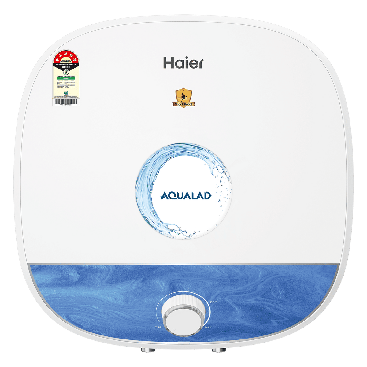 Haier ES25V-AQUALAD 25 Litre 5 Star Vertical Storage Geyser with Bacteria Proof System (Blue)