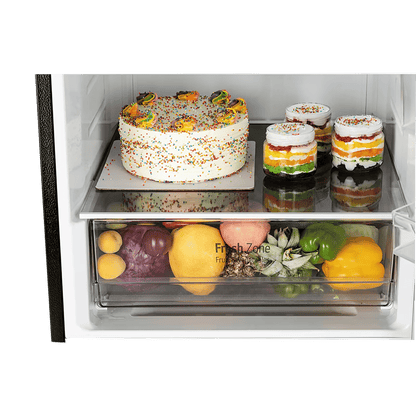 LG 340 Litres 3 Star Frost Free Double Door Bottom Mount Convertible Refrigerator with Smart Diagnosis (GL-B382EBMX, Black Mirror)