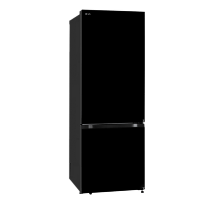 LG 340 Litres 3 Star Frost Free Double Door Bottom Mount Convertible Refrigerator with Smart Diagnosis (GL-B382EBMX, Black Mirror)