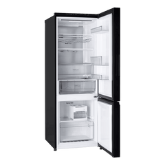 LG 340 Litres 3 Star Frost Free Double Door Bottom Mount Convertible Refrigerator with Smart Diagnosis (GL-B382EBMX, Black Mirror)