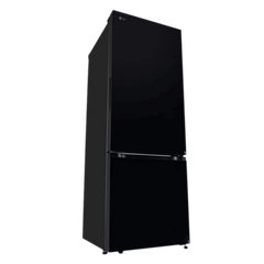 LG 340 Litres 3 Star Frost Free Double Door Bottom Mount Convertible Refrigerator with Smart Diagnosis (GL-B382EBMX, Black Mirror)