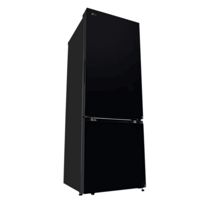 LG 340 Litres 3 Star Frost Free Double Door Bottom Mount Convertible Refrigerator with Smart Diagnosis (GL-B382EBMX, Black Mirror)
