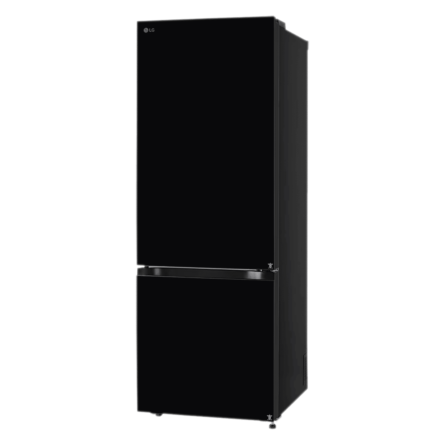 LG 340 Litres 3 Star Frost Free Double Door Bottom Mount Convertible Refrigerator with Smart Diagnosis (GL-B382EBMX, Black Mirror)