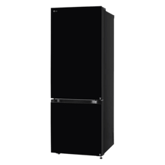 LG 340 Litres 3 Star Frost Free Double Door Bottom Mount Convertible Refrigerator with Smart Diagnosis (GL-B382EBMX, Black Mirror)