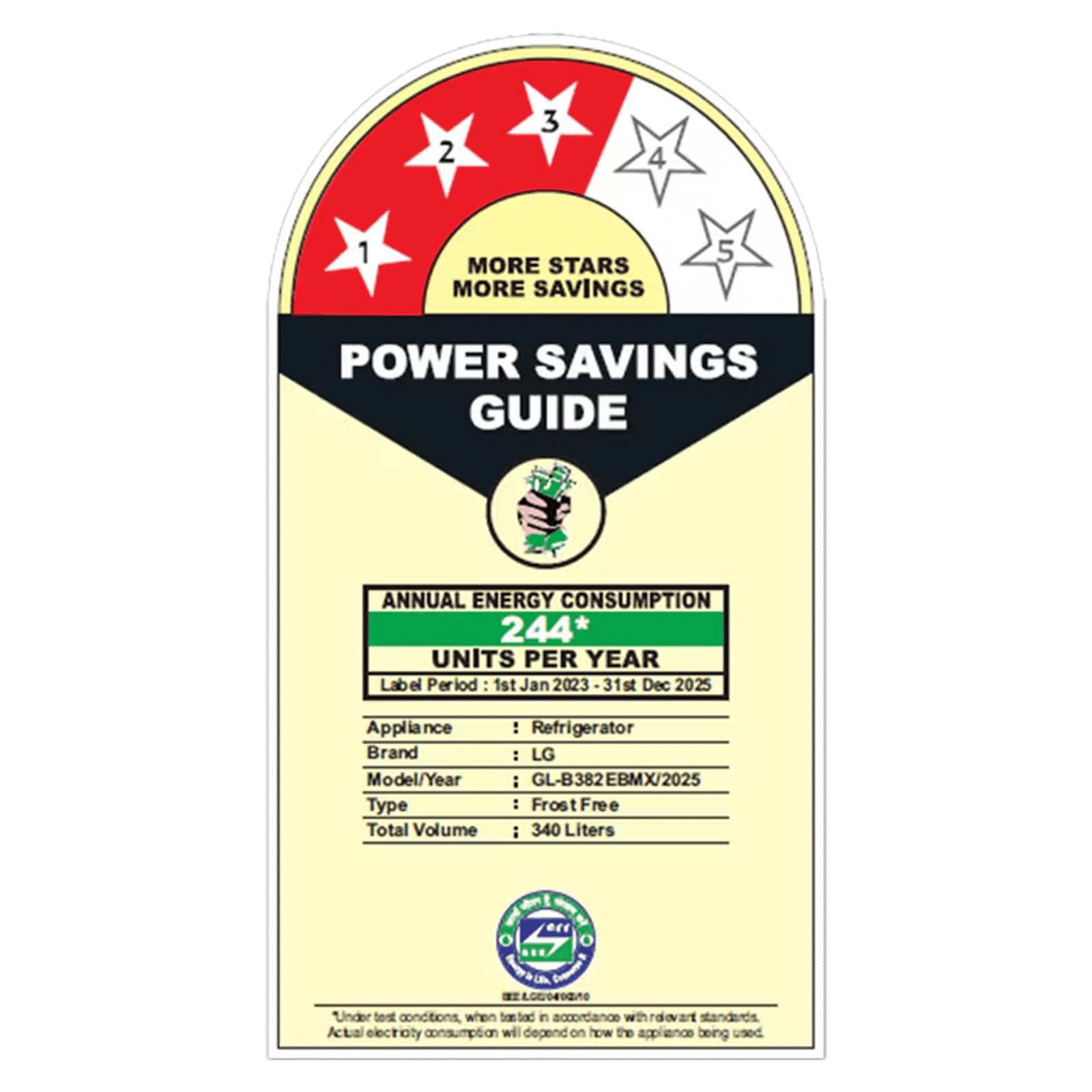 LG 340 Litres 3 Star Frost Free Double Door Bottom Mount Convertible Refrigerator with Smart Diagnosis (GL-B382EBMX, Black Mirror)